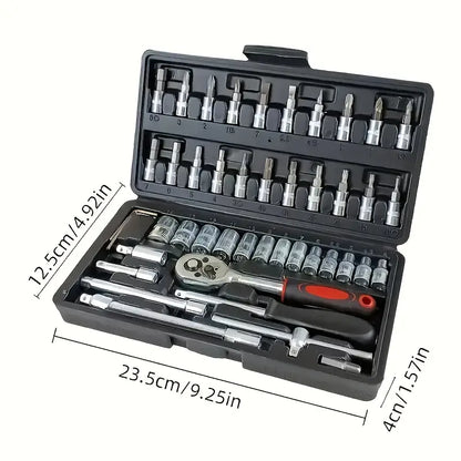 46pcs Ratchet Wrench Kit