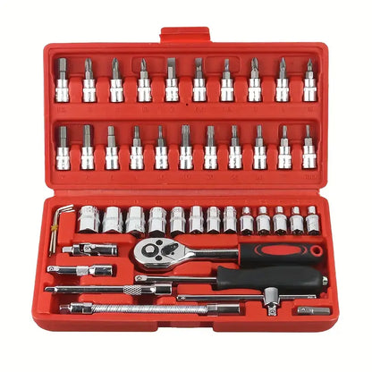 46pcs Ratchet Wrench Kit