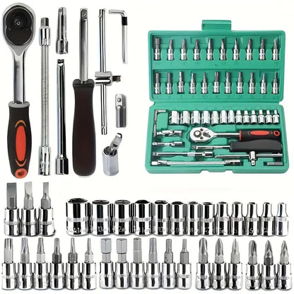 46pcs Ratchet Wrench Kit