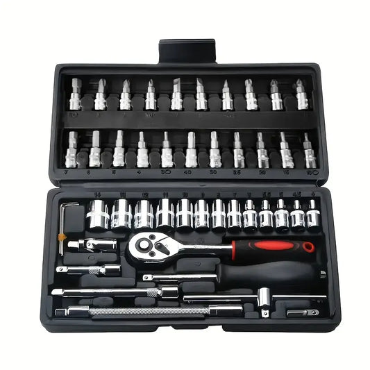 46pcs Ratchet Wrench Kit